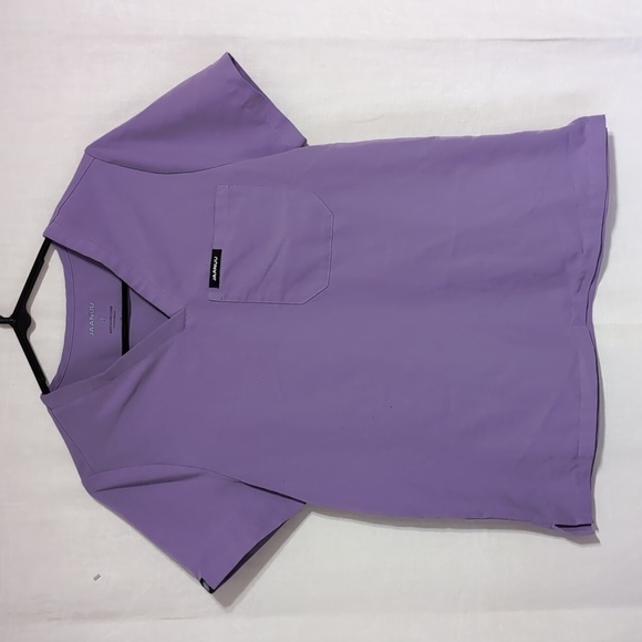 Jaanuu Tops - Jaanuu Lavender Purple Short Sleeve Vneck Scrub Top Size Extra Small